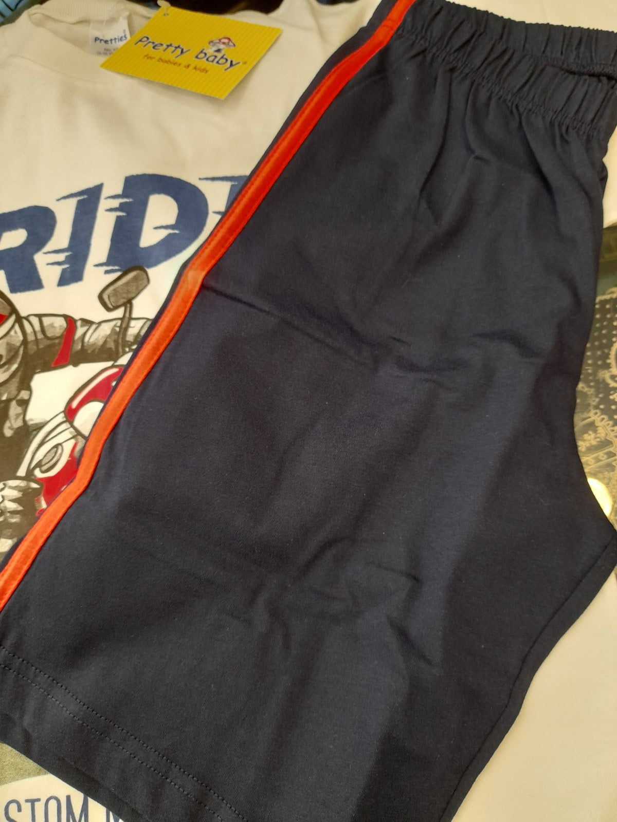 Σετ βαμβακερό αγόρι biker ride #63017