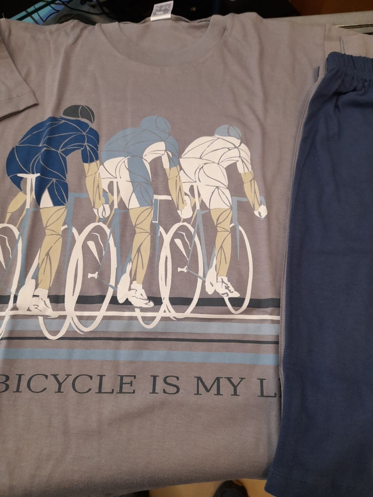 Σετ βαμβακερό αγόρι τύπωμα ποδηλάτες #63018