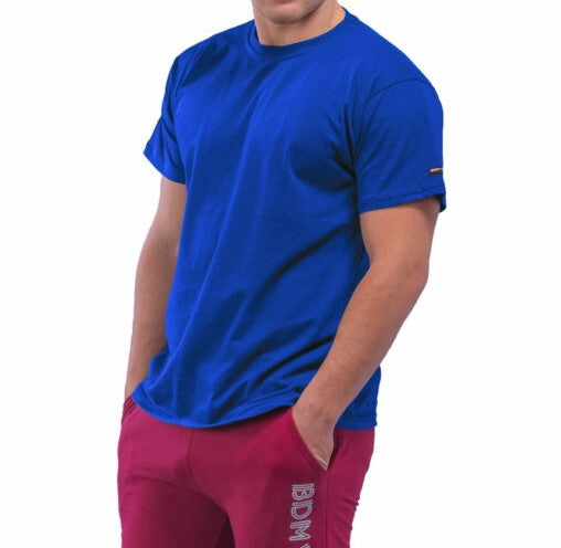 Μπλούζα μακό λαιμόκοψη φαρδιά γραμμή μονόχρωμη #678