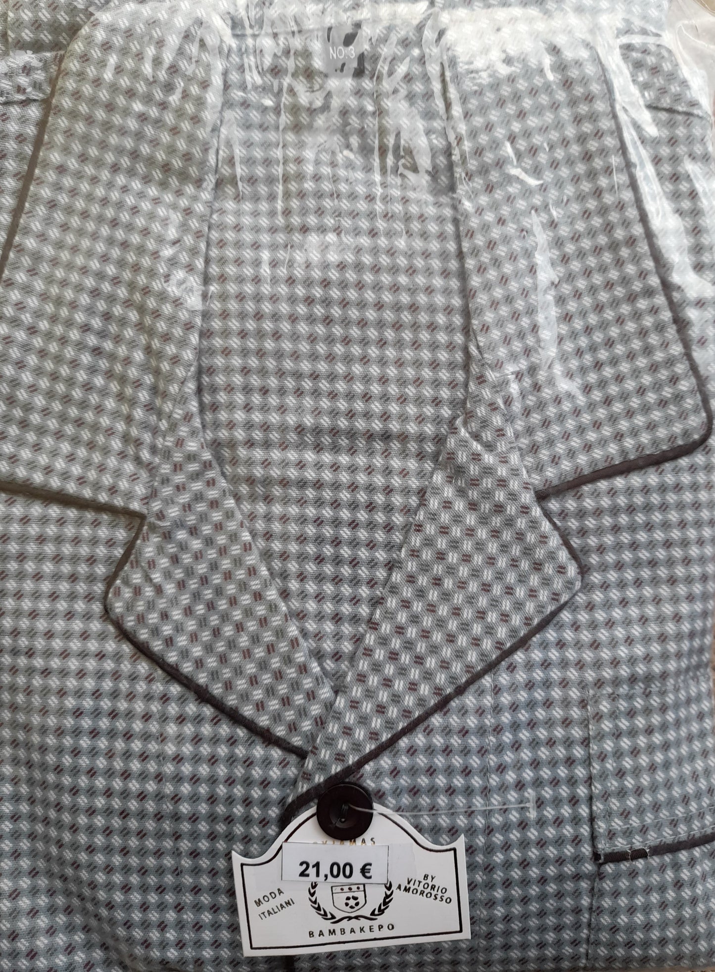 Κλασική Φανέλα-κουμπί, πιτζάμα Ανδρών βαμβακερή 100% #1030