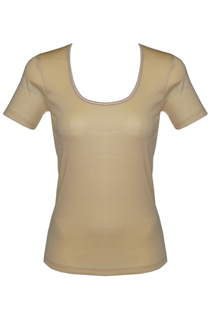 Φανέλα γυναικεία βαμβακο-μοντάλ με κοντό μανίκι #0481