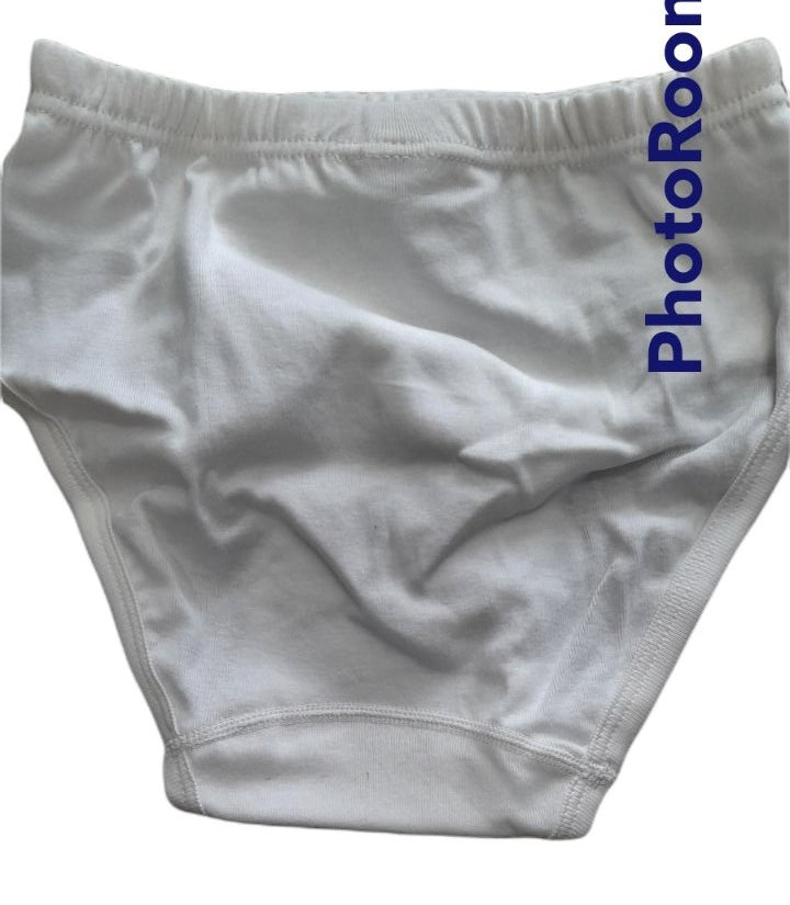 Λευκό Παιδικό - Εφηβικό σλιπ με άνετη γραμμή #8101
