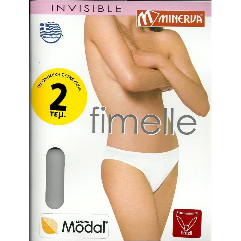 2-pack Γυναικείο κυλοτάκι Μινέρβα Fimelle Brazilian Slip #81322