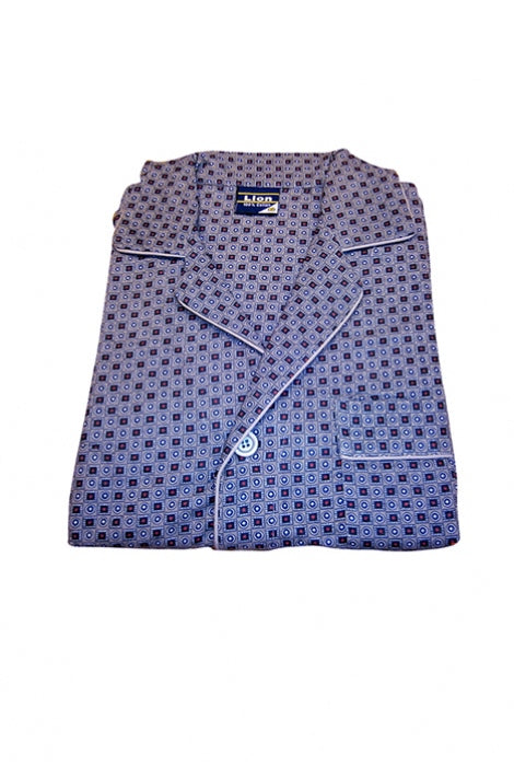 Κλασική Φανέλα-κουμπί, πιτζάμα Ανδρών βαμβακερή 100% #1030