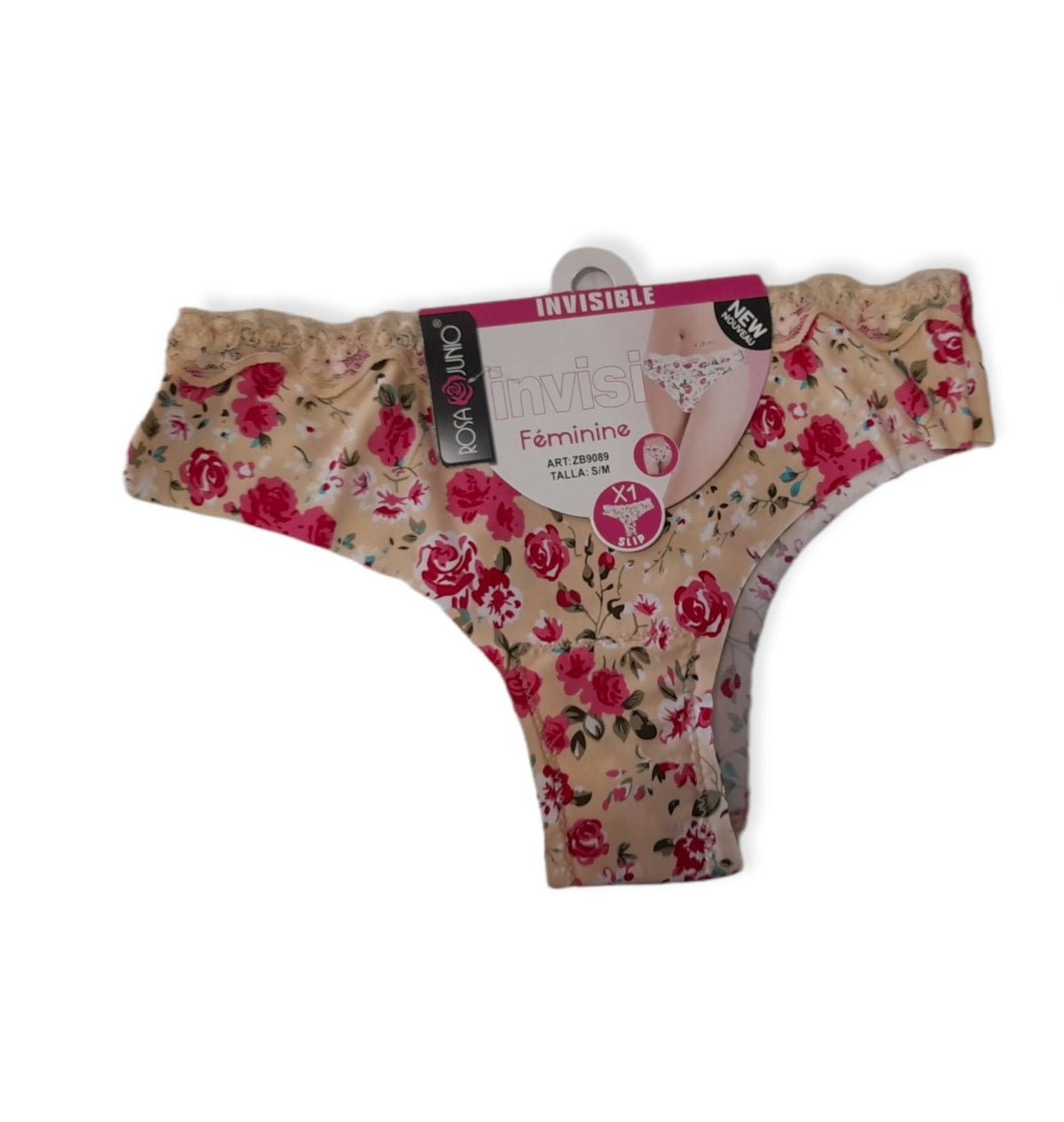 Slip floral γυναικείο κομμένο με λέιζερ χωρίς ραφές #ΝΟ9089