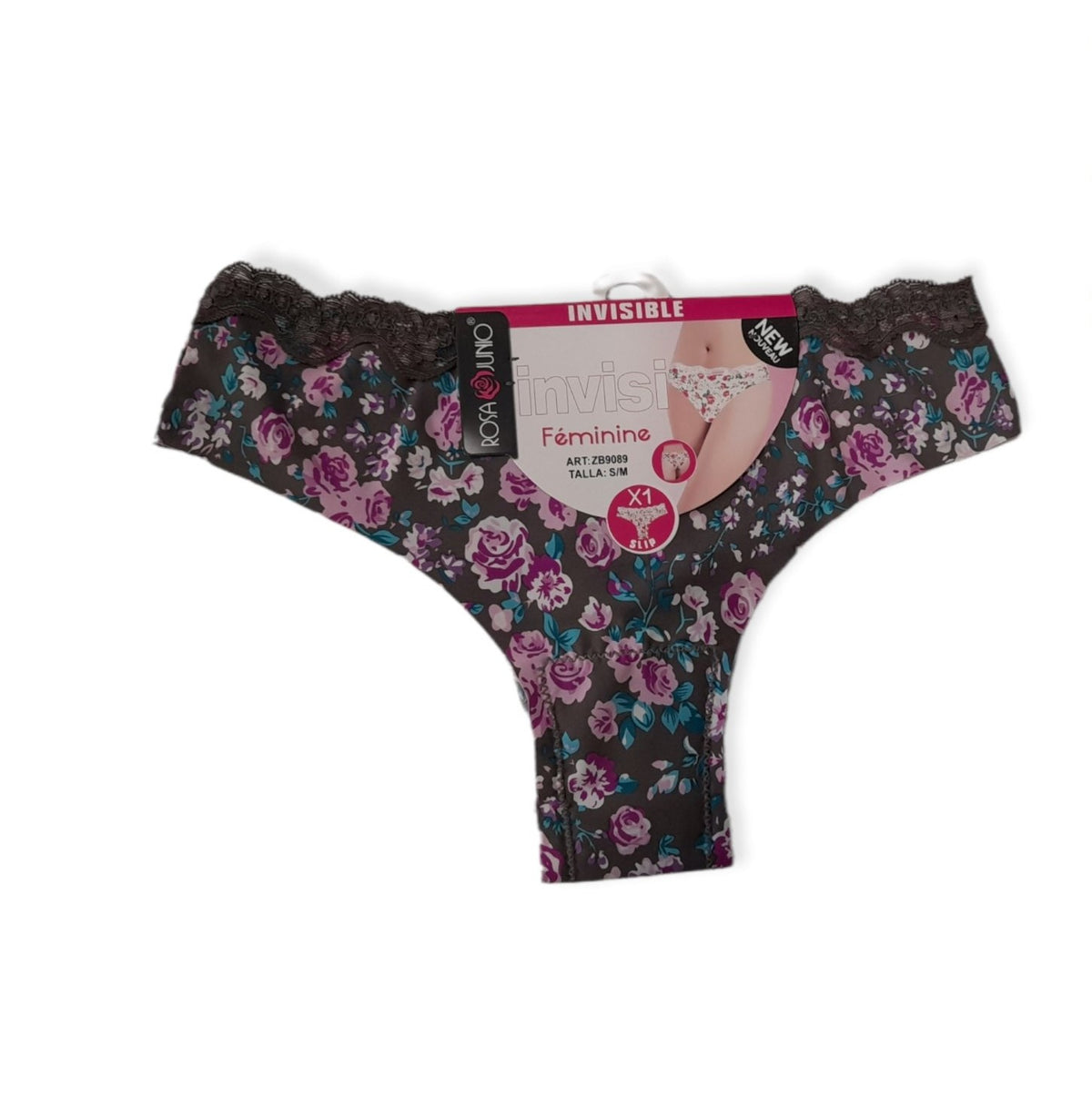 Slip floral γυναικείο κομμένο με λέιζερ χωρίς ραφές #ΝΟ9089