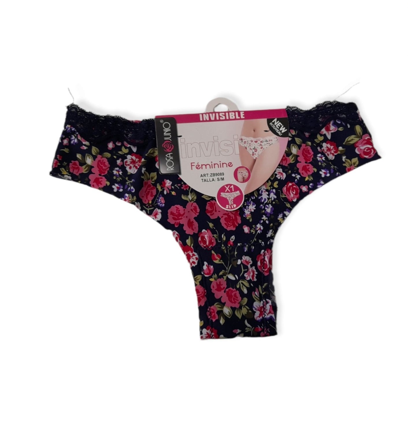 Slip floral γυναικείο κομμένο με λέιζερ χωρίς ραφές #ΝΟ9089