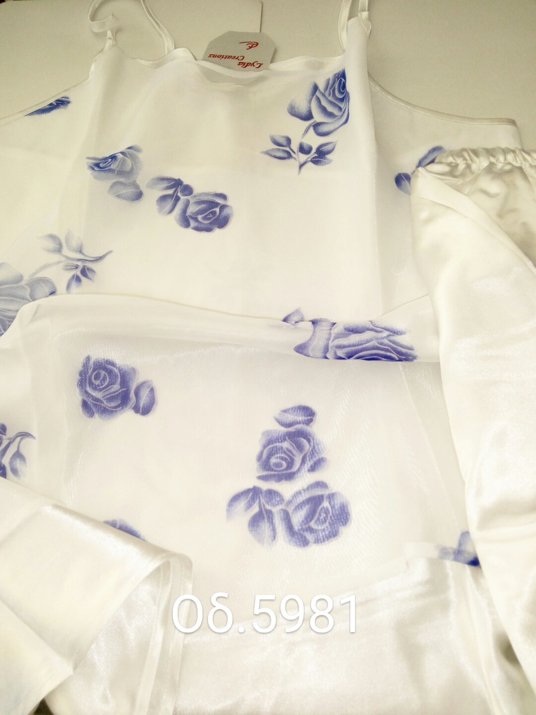 Νυχτικό ή σετ Baby Doll μουσελίνα #931