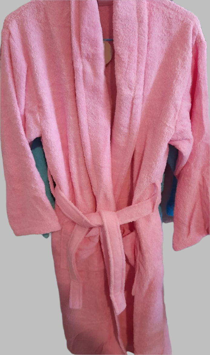 Μπουρνούζι unisex βαμβακερό 100% και ελληνικό, με γιακά #52042