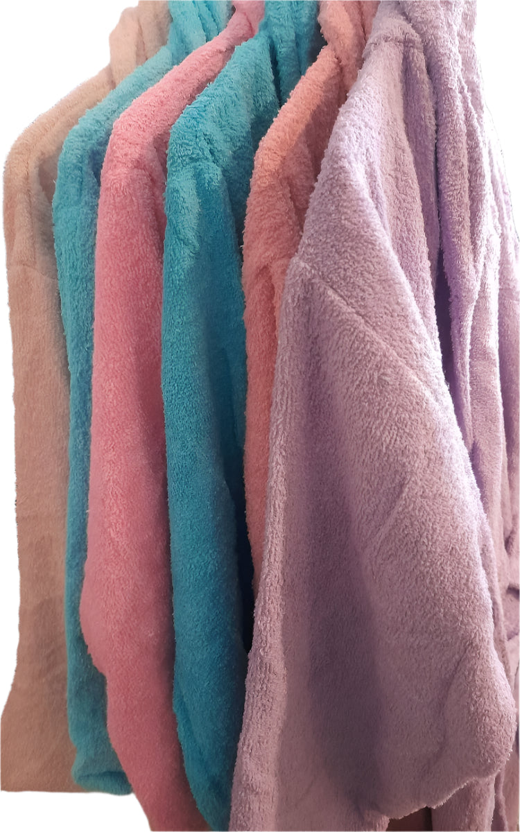 Μπουρνούζι unisex βαμβακερό 100% και ελληνικό, με γιακά #52042