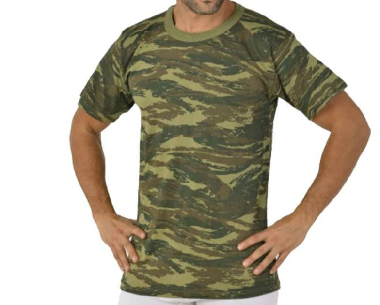 Μπλούζα παραλλαγής κοντό μανίκι μακό βαμβακερή #191