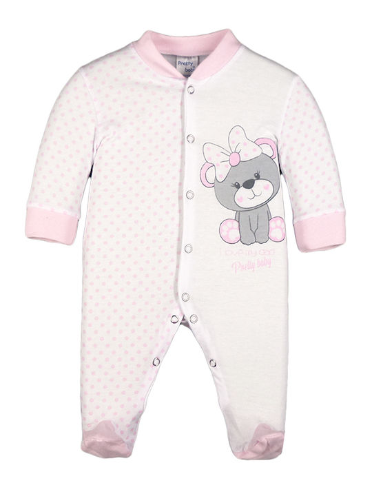 Βρεφικό βαμβακερό φορμάκι little mouse pretty baby #32933