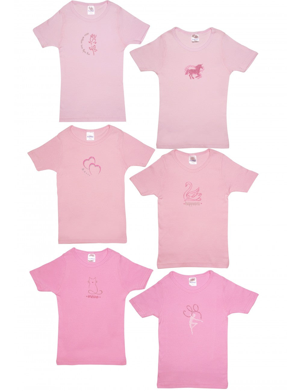 3-Piece Set Teen 100% Cotton Short Sleeve T-Shirt #48562
