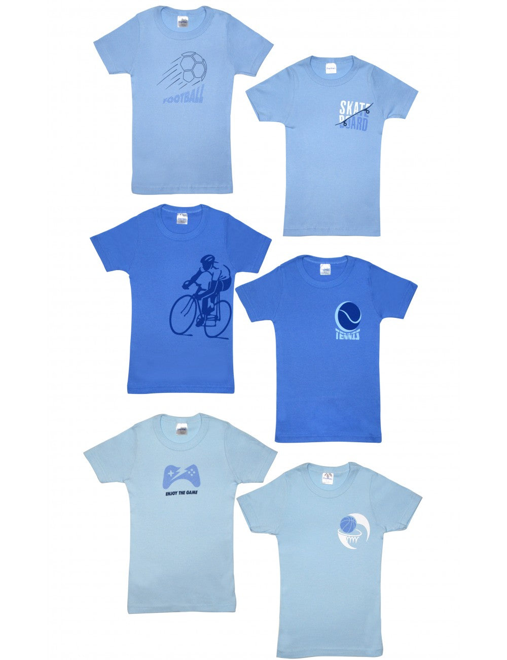 3-Piece Set Teen 100% Cotton Short Sleeve T-Shirt #48562