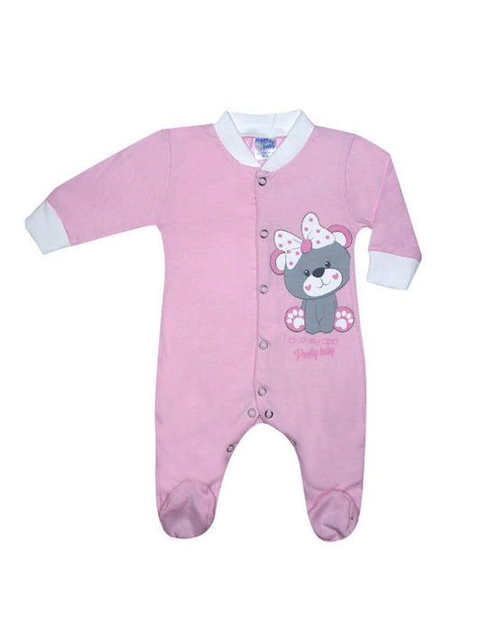Βρεφικό βαμβακερό φορμάκι little mouse pretty baby #32933