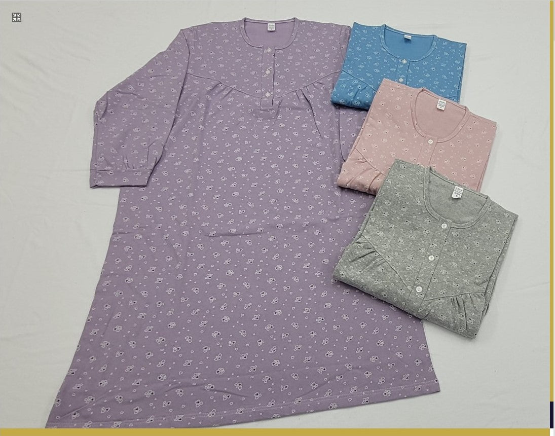 Νυχτικό κλασικό φούτερ βαμβακερό εσωτερικά με χνούδι #1060