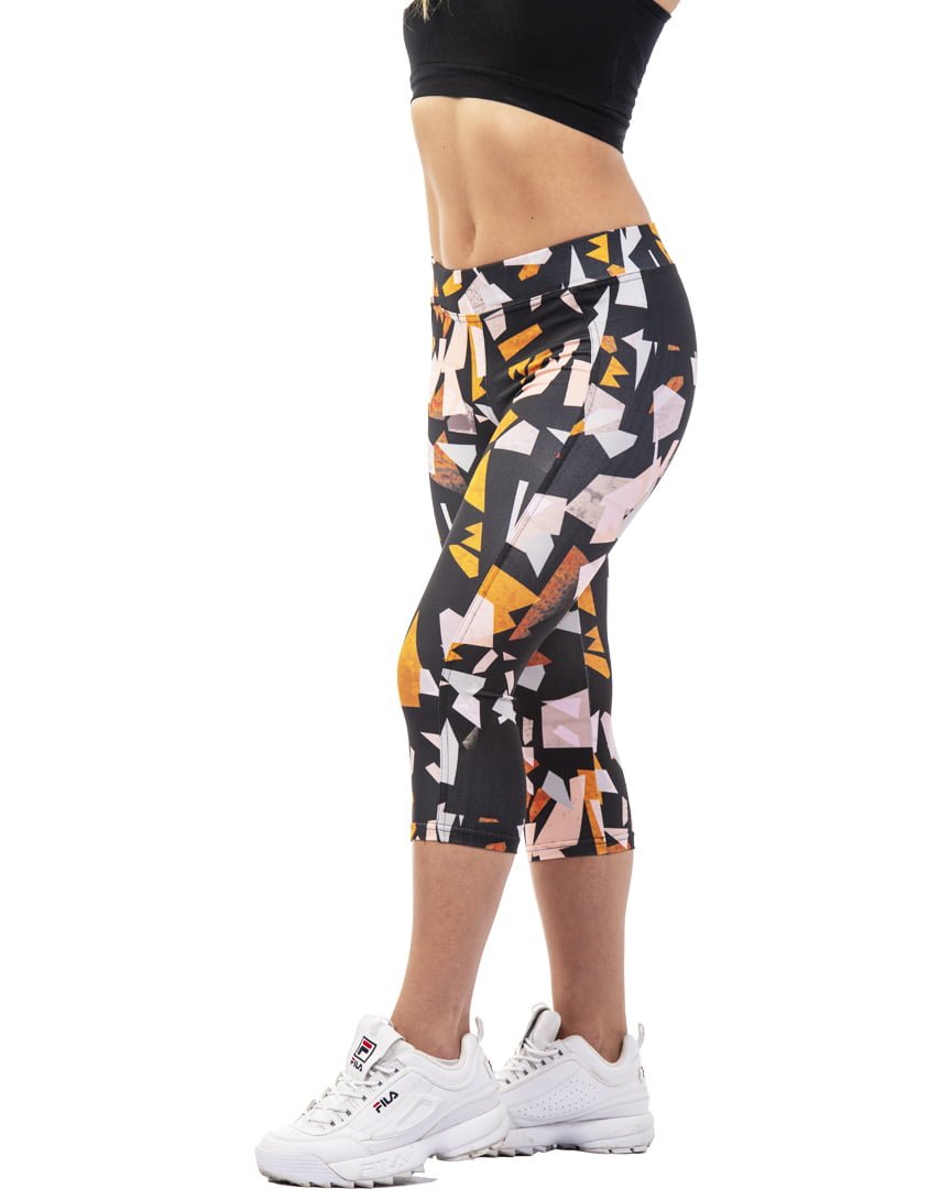 Γυναικείο Dry fit Collant σε μήκος 3/4 ελαστικό με σχέδιο #1075