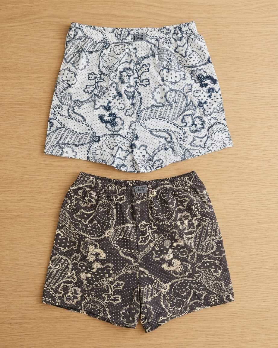 Boxer classic with Lahore button (Code: 082)