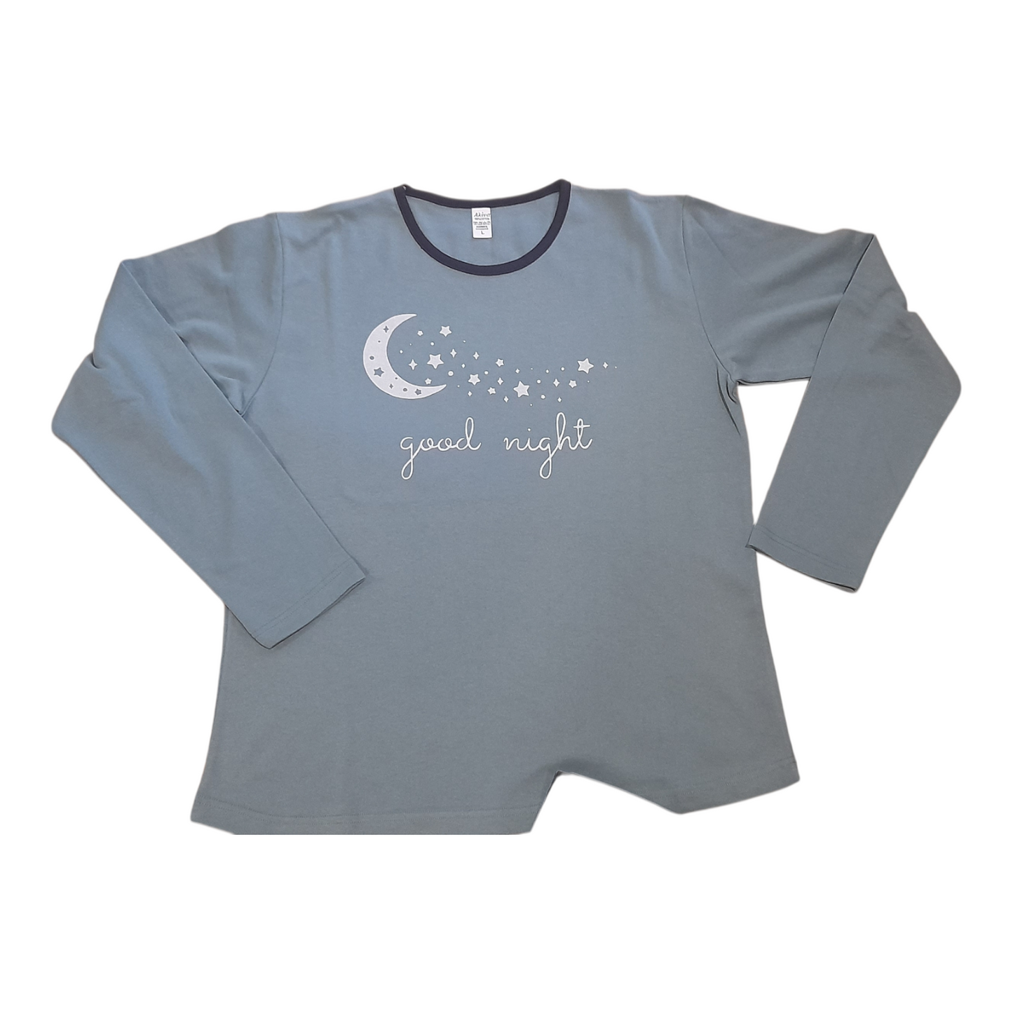 Γυναικεία 100% βαμβακερή πιτζάμα με στρόγγυλο λαιμό #1120