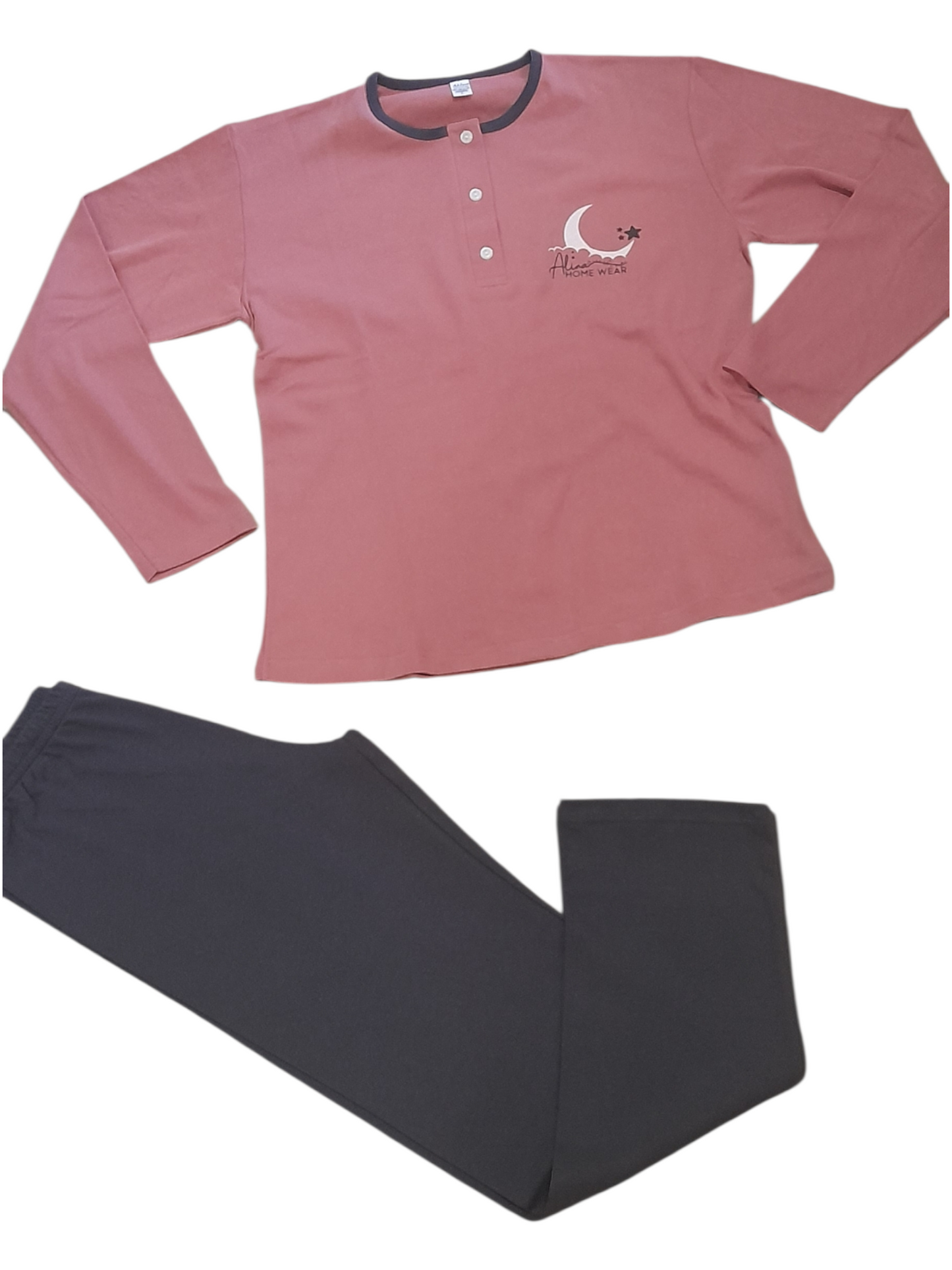 Γυναικεία 100% βαμβακερή πιτζάμα με πατιλέτα #1110