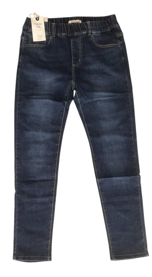 Γυναικείο τζην (jeans) παντελόνι με λάστιχο στη μέση. #1133