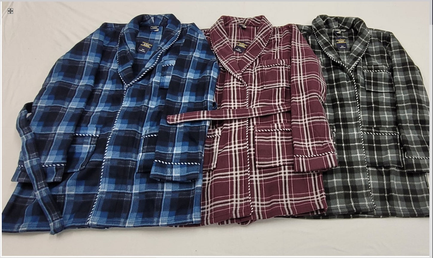 Ρόμπα ανδρική φλυς δετή Καρό σχέδιο #6200