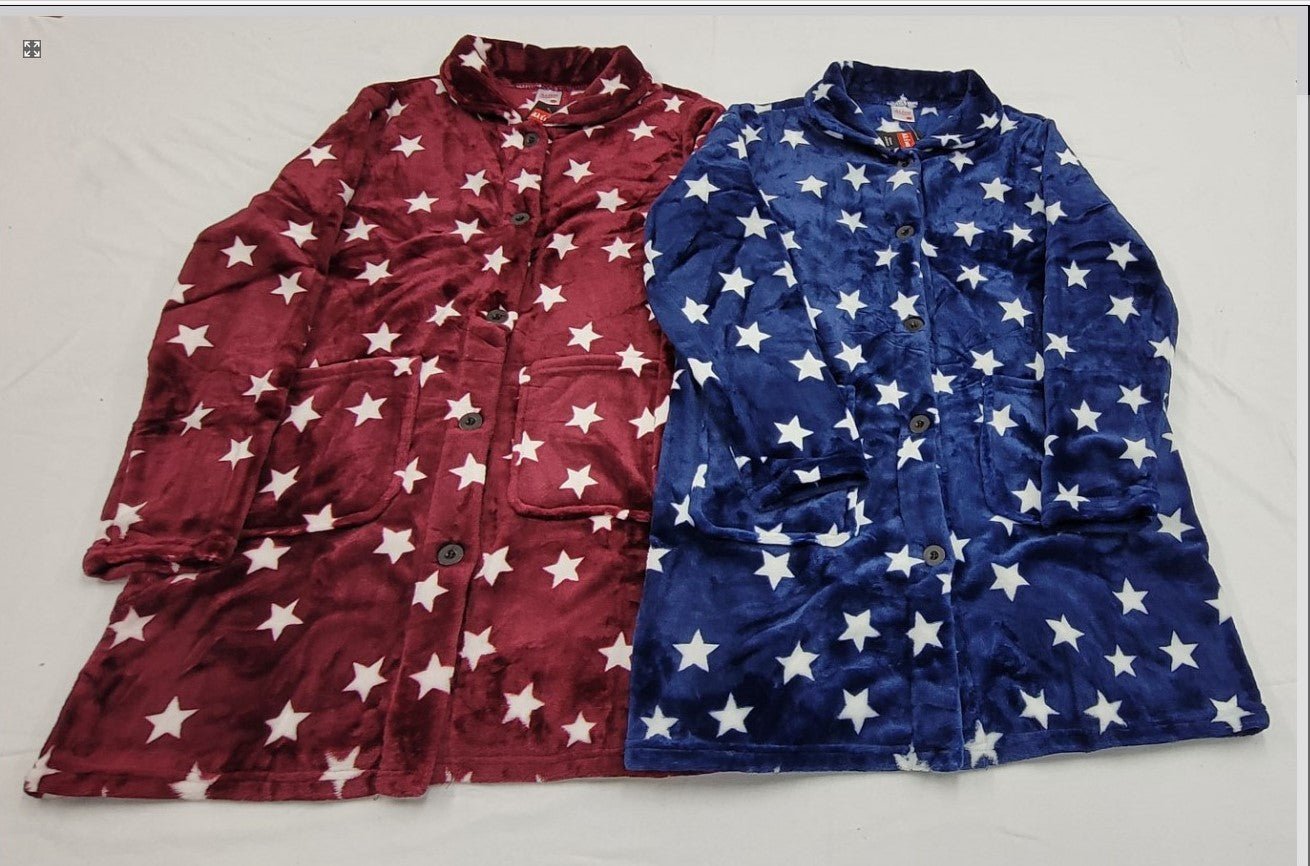 Ρόμπα μέτριο μήκος με κουμπί Γυναικεία σε polar fleece #01223