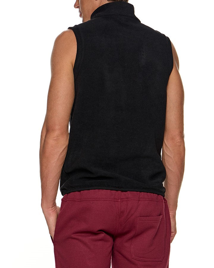 Αμάνικο γιλέκο unisex fleece με φερμουάρ και γιακά #1364