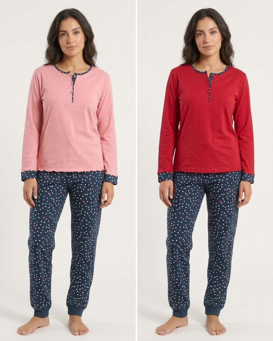 Women's Plus Size Cotton Pajamas #2295
