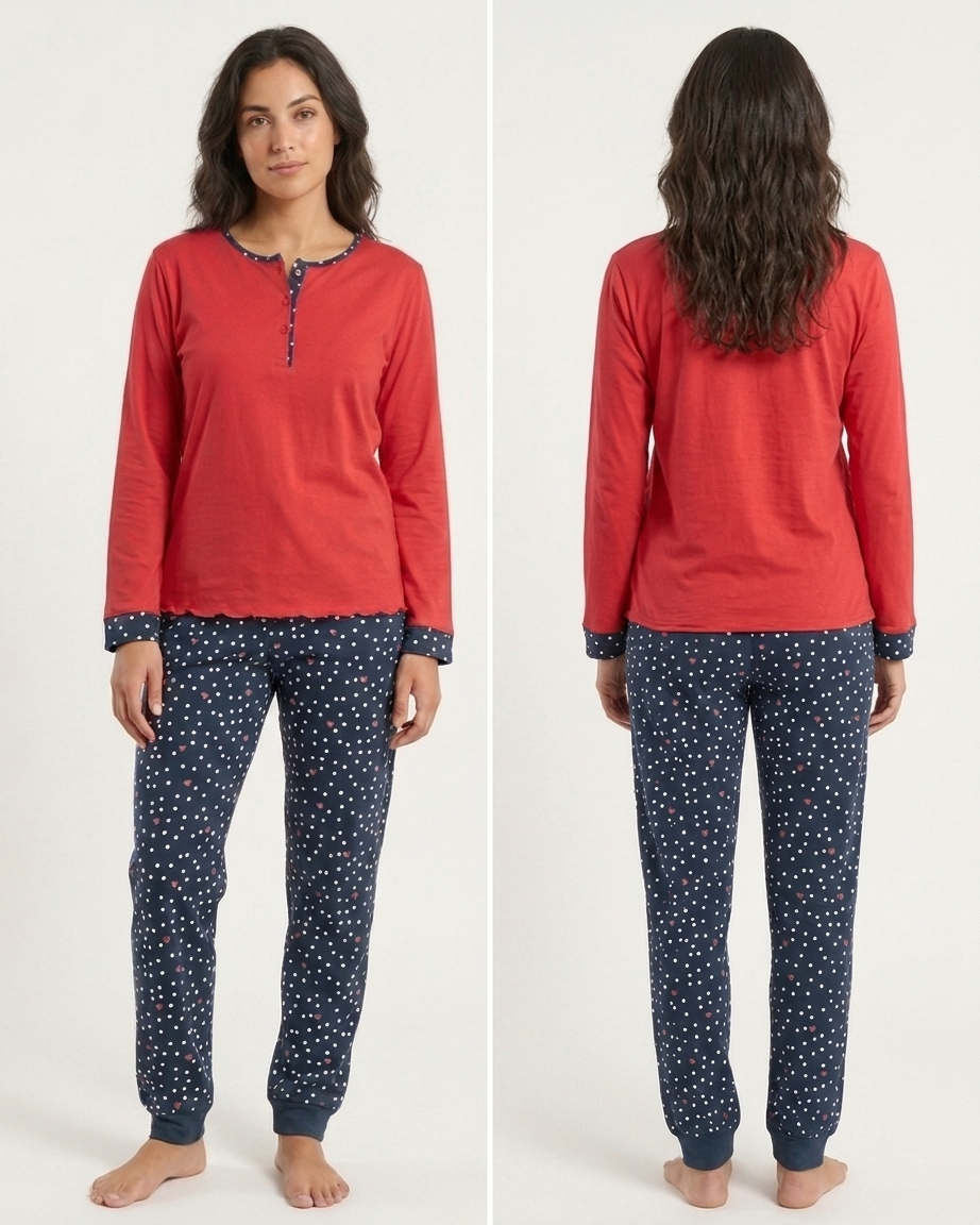Women's Plus Size Cotton Pajamas #2295