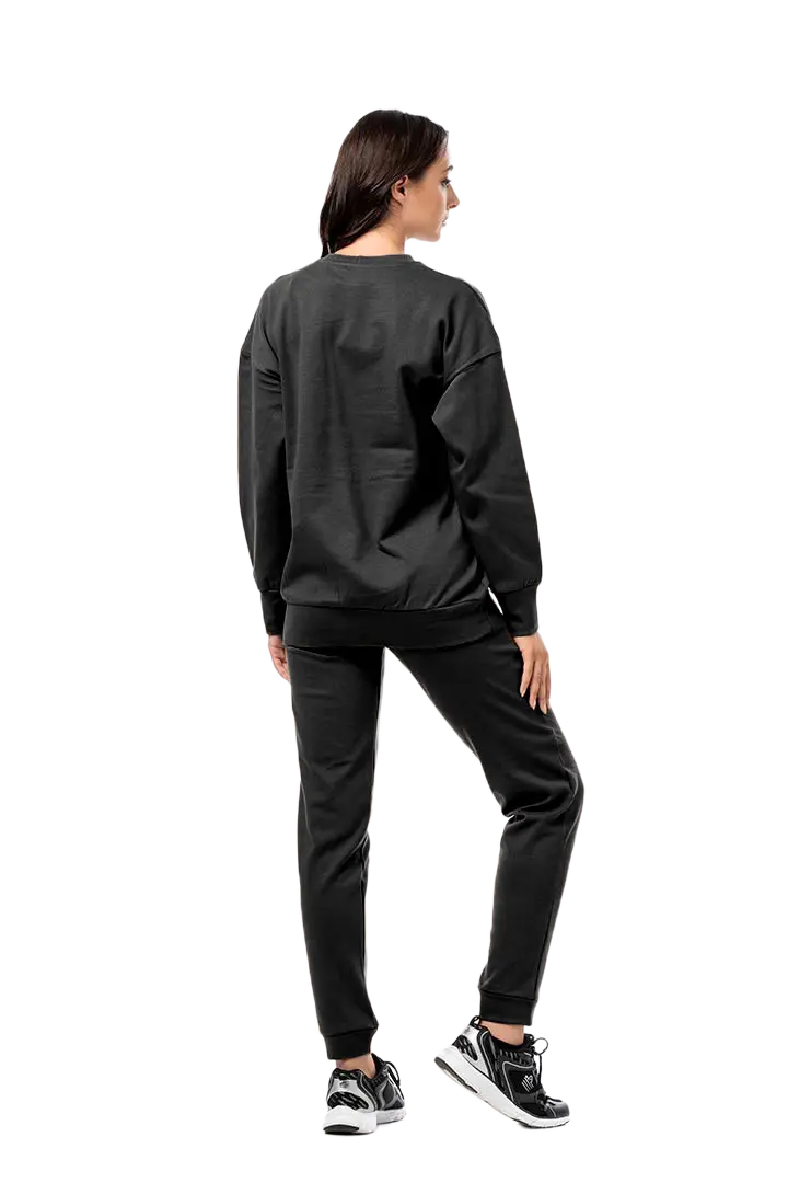 Μπλούζα γυναικεία ριπ χνούδι λαιμόκοψη #1417