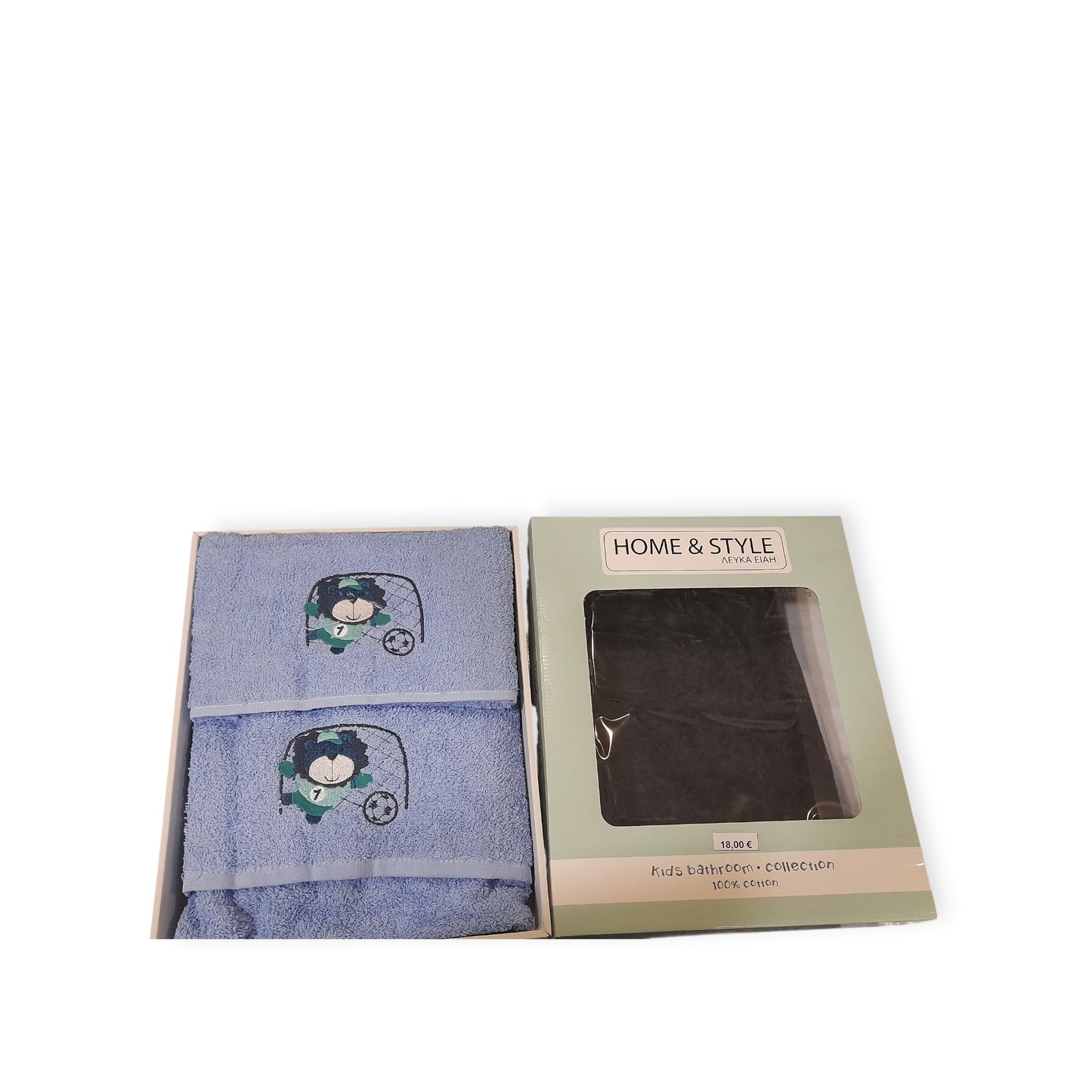 Set be-be 2 πετσέτες μεγάλη μπάνιου & μεσαία 100% βαμβ. #1700