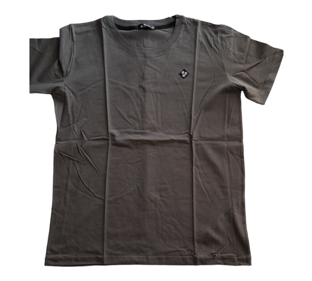 Μπλούζα με κοντό μανίκι μονόχρωμη 100% cotton #0174