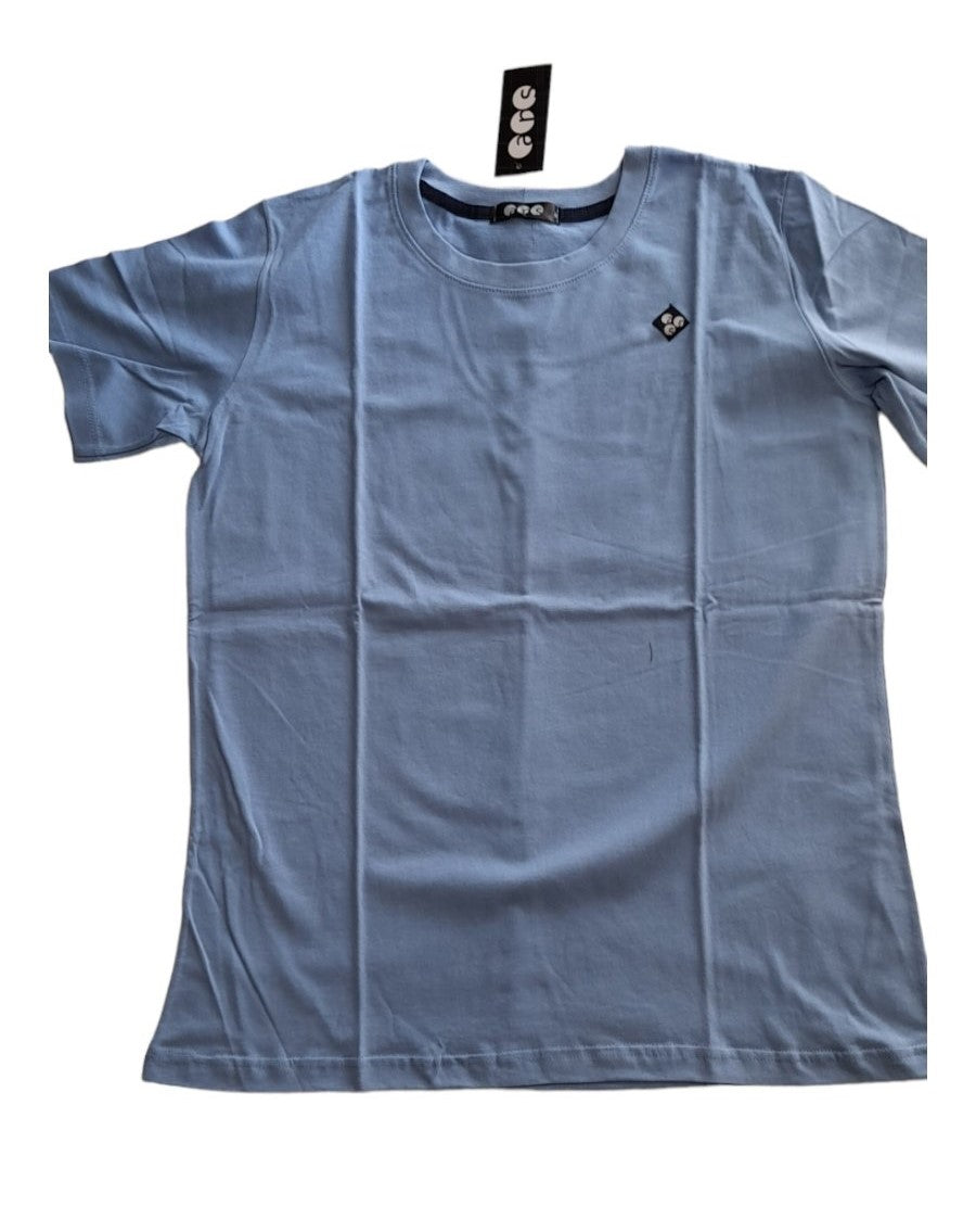 Μπλούζα με κοντό μανίκι μονόχρωμη 100% cotton #0174