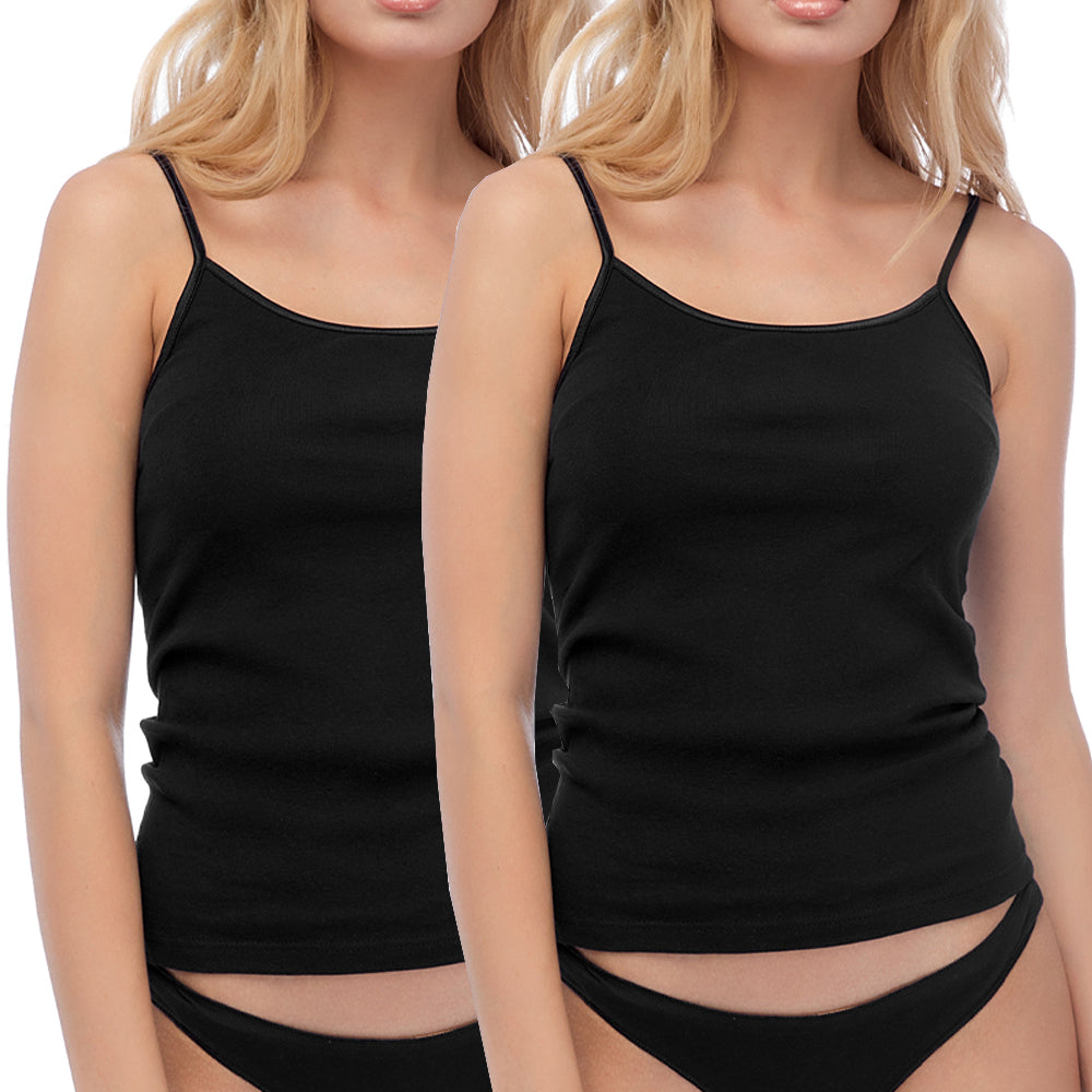 2-pack Γυναικείο Αμάνικο Φανελάκι Μπριτέλα με Σατέν Ρέλι 2τμχ #92201