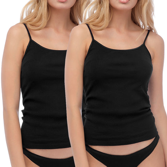 2-pack Γυναικείο Αμάνικο Φανελάκι Μπριτέλα με Σατέν Ρέλι 2τμχ #92201