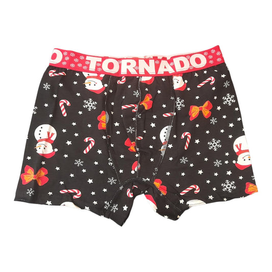 Ελαστικό Ανδρικό Μπόξερ xmas colours on black #2025