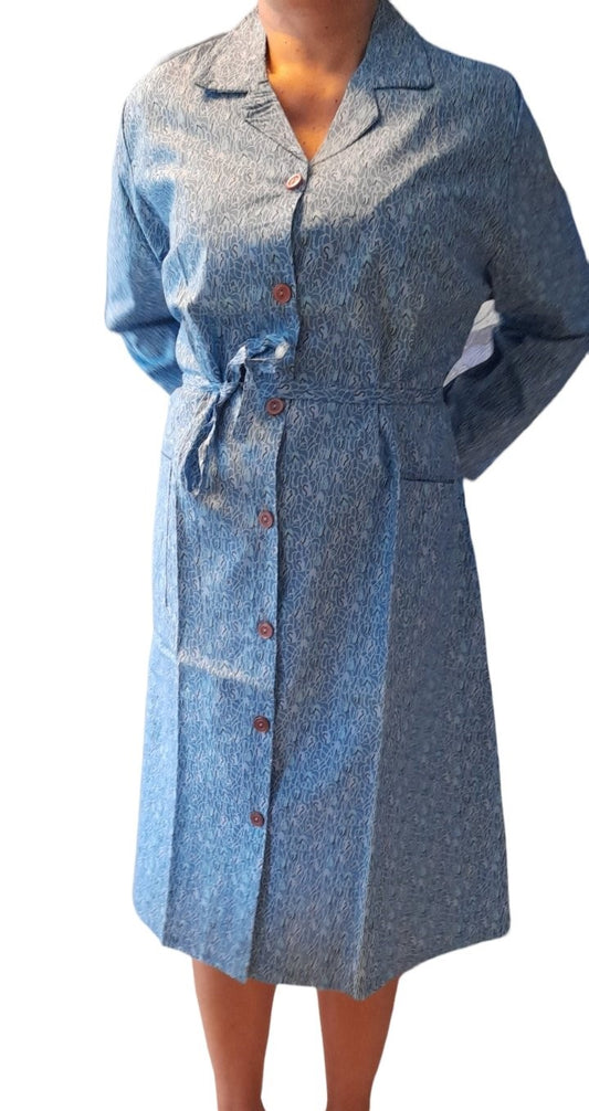 Κλασική Ρόμπα σε ύφασμα με κουμπί ως κάτω #22701