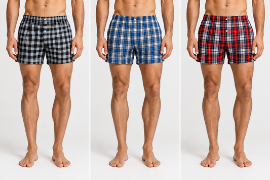 4-pack Poplin Boxer ανδρικό σε ύφασμα βαμβακερό ποπλίνα #2300