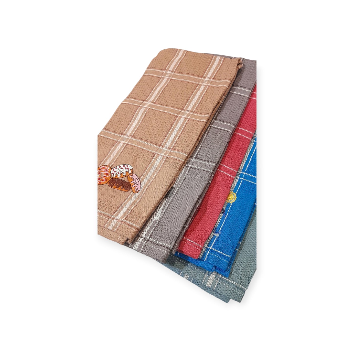 3-pack Ποτηρόπανα πικέ 100% βαμβακερά σε σετ των 3 τμχ. #0245