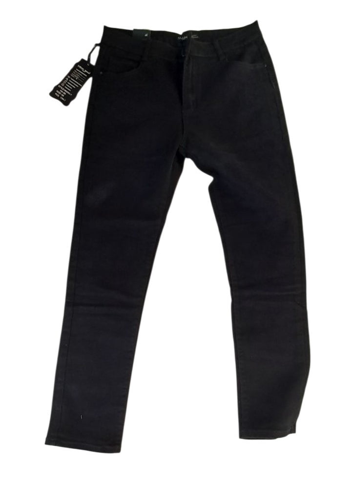 Γυναικείο τζην (jeans) παντελόνι ελαστικό Baggy line Blue black. #2637