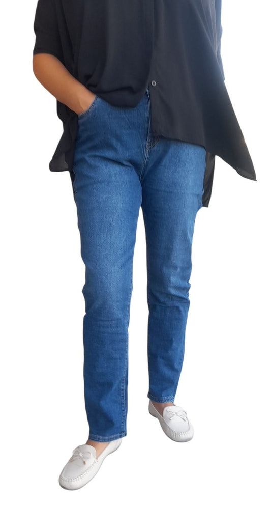 Γυναικείο τζην (jeans) παντελόνι ελαστικό slim line. #2652