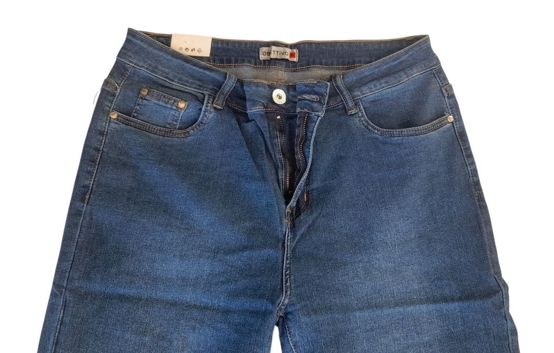 Γυναικείο τζην (jeans) παντελόνι ελαστικό slim line. #2652