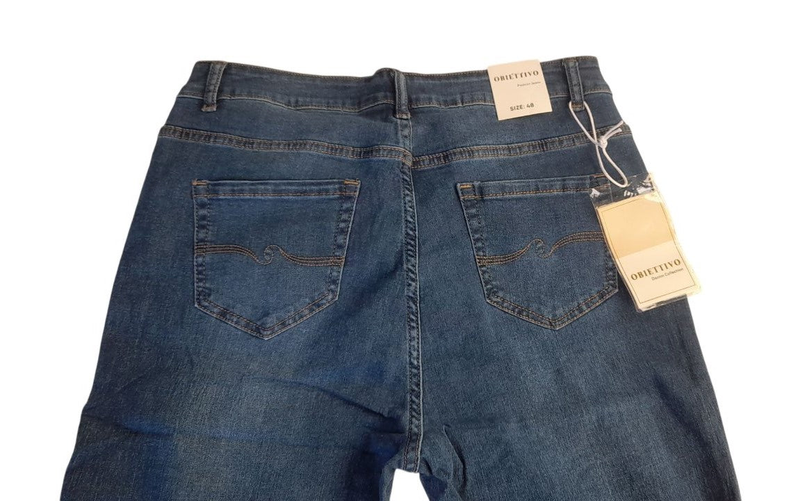 Γυναικείο τζην (jeans) παντελόνι ελαστικό slim line. #2652