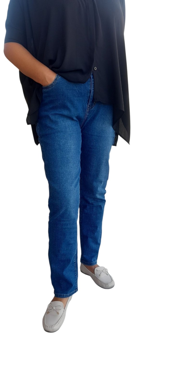 Γυναικείο τζην (jeans) παντελόνι ελαστικό slim line. #2652