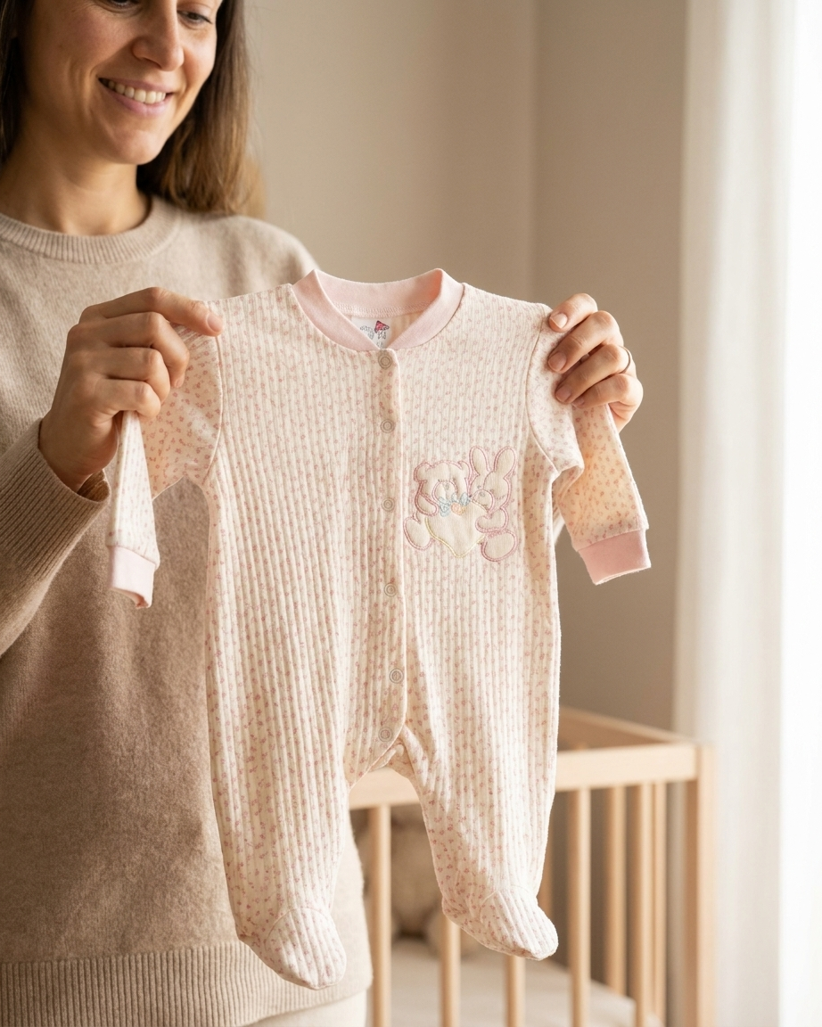 Unisex baby bodysuit in interlock knit #0294