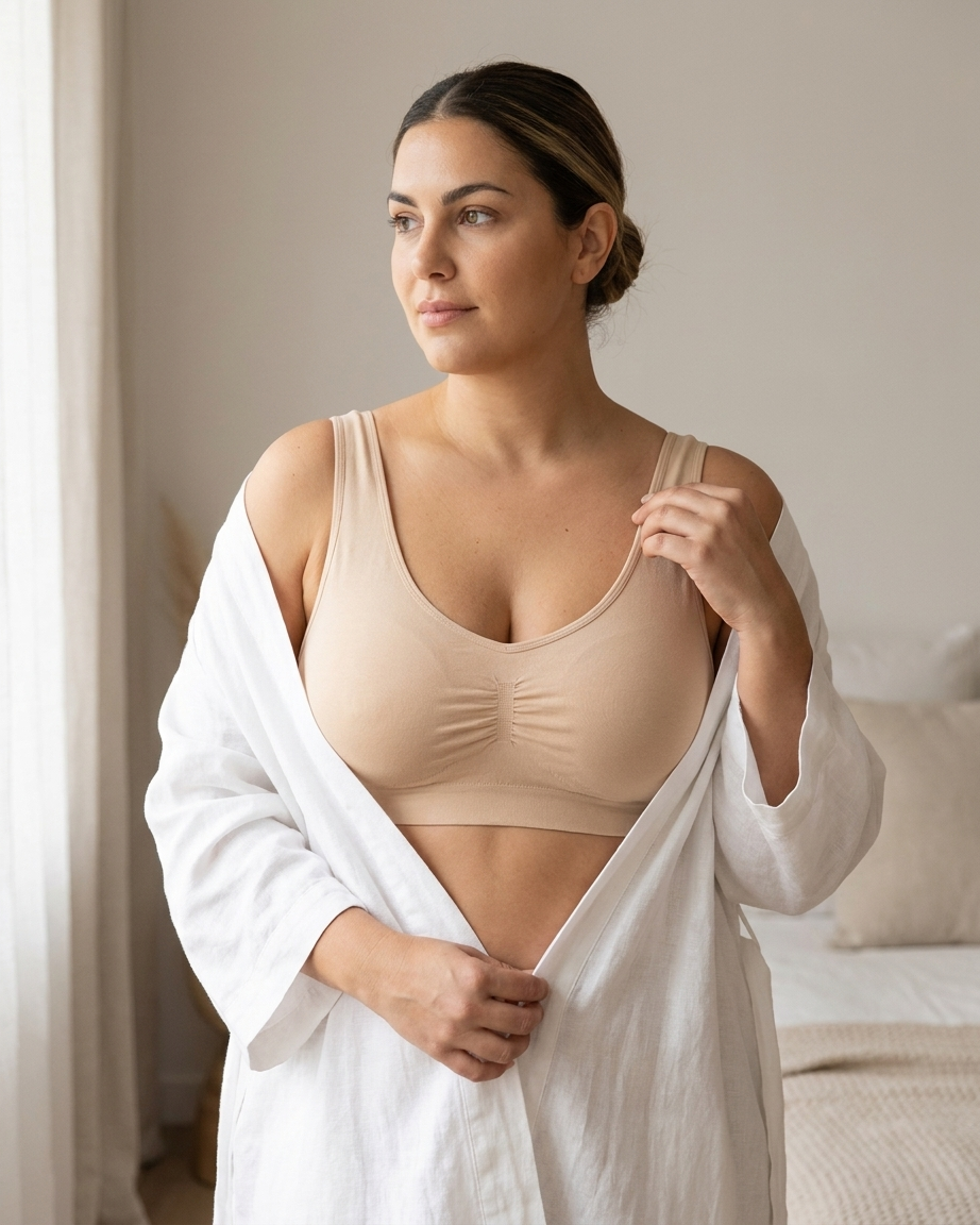 Elastic bra with reinforcement large sizes #30490