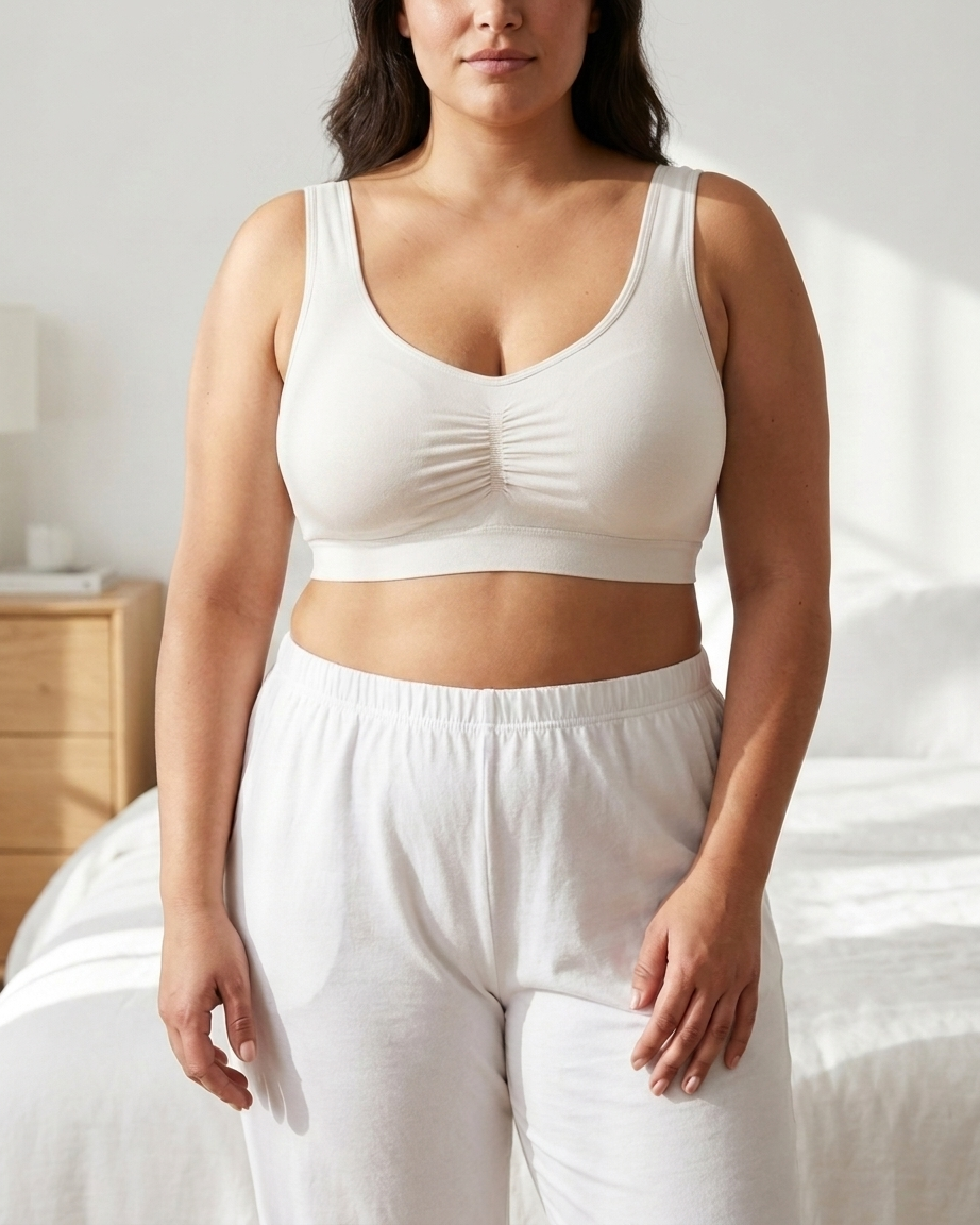Elastic bra with reinforcement large sizes #30490