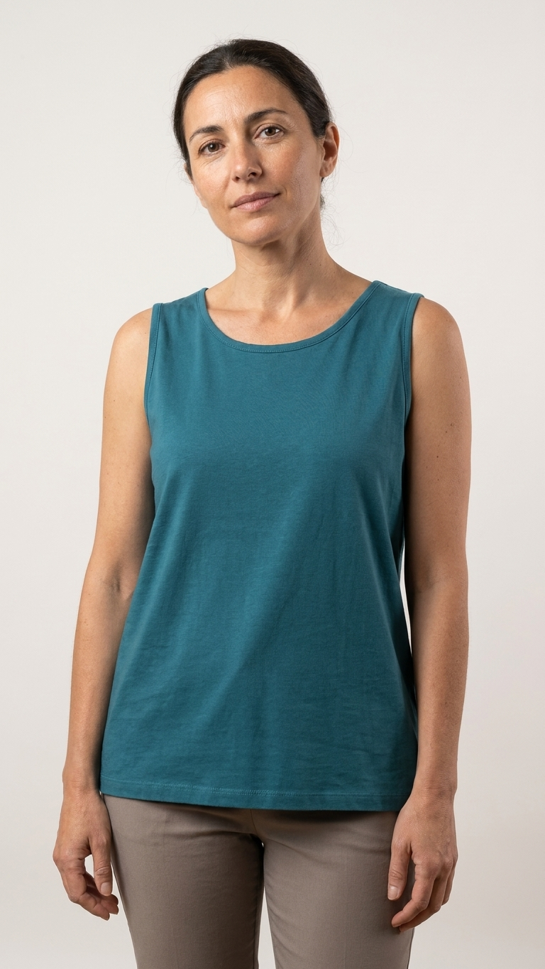 Classic Women's Solid Color Sleeveless Top #0312