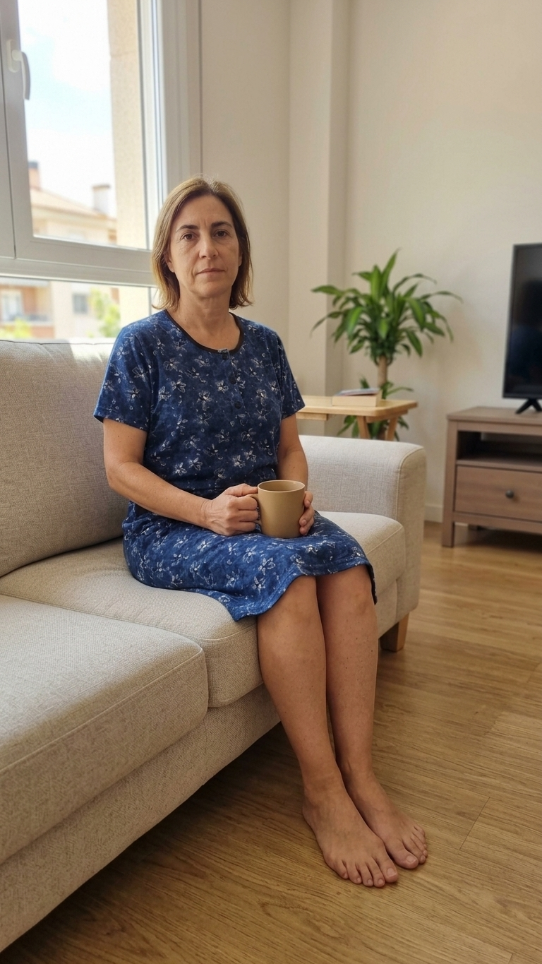Μακό βαμβακερό φόρεμα με κοντό μανίκι σχέδιο μπλε φύλλο #330 DEEP BLUE